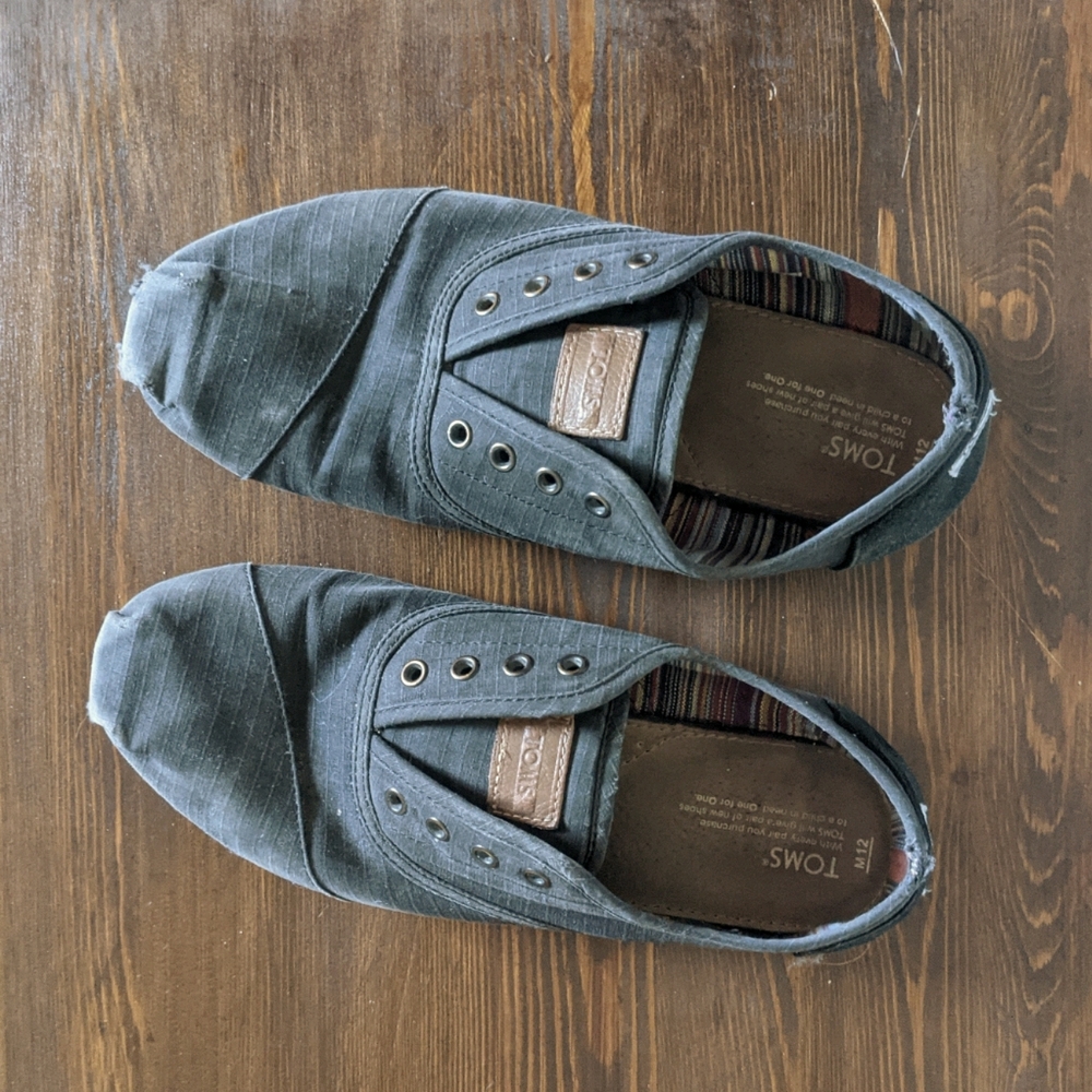 Black TOMS Loafers
